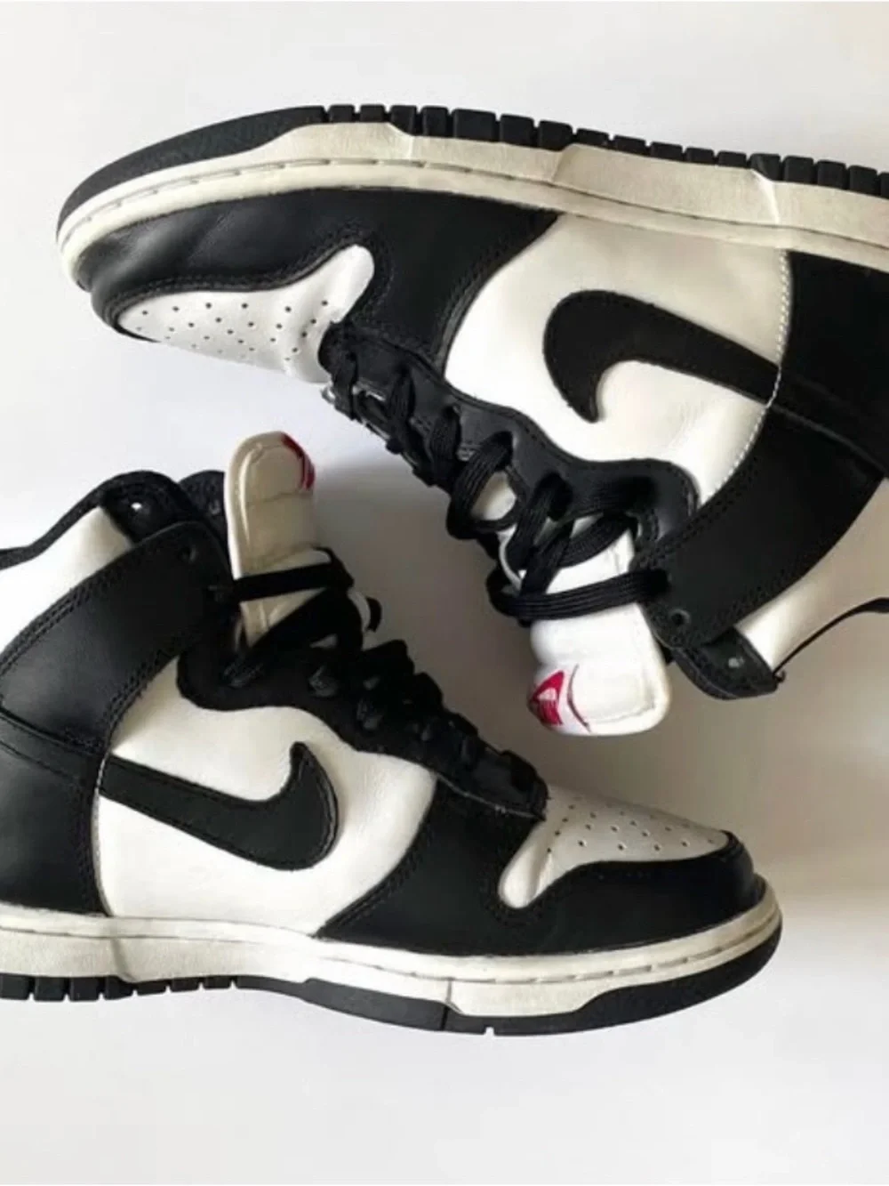 Nike Black and White High-Top Sneakers